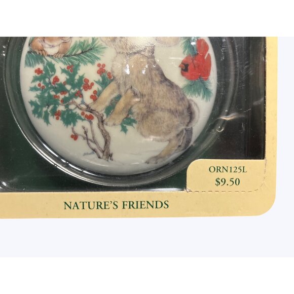Carlton Cards Heirloom Collection Natures Friends Porcelain Christmas Ornament - Picture 4 of 9